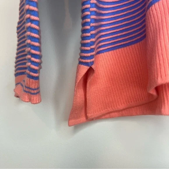 NWT LIVI ACTIVE Lane Bryant Atheleisure Crewneck Ottoman Sweater in Fusion Coral - Picture 8 of 10